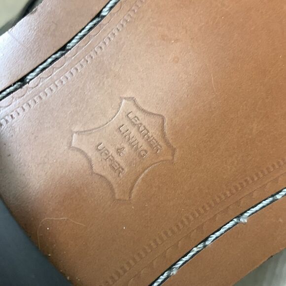 Mens Stacy Adams Moc Toe Bit Casual Dress Black Loafer‎ Shoes - Picture 7 of 8